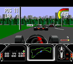 Скриншот игры Newman Haas IndyCar featuring Nigel Mansell